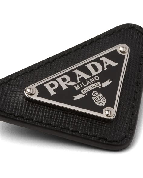 mens prada pin|Prada triangular pins.